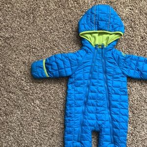 SOLD Snozu 18 month blue and green snowsuit